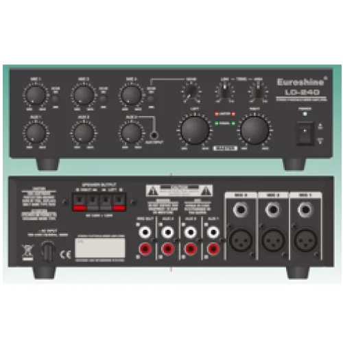 DNX Portatif Mikser Amplifikatör LD-240 DNX Portatif Mikser Amplifikatör LD-240