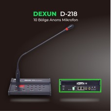 10 Bölge Anons Mikrofonu D-218 10 Bölge Anons Mikrofonu D-218