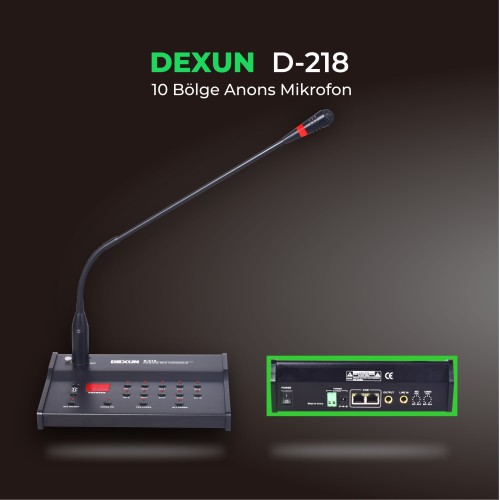 10 Bölge Anons Mikrofonu D-218 10 Bölge Anons Mikrofonu D-218