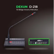10 Bölge Anons Mikrofonu D-218