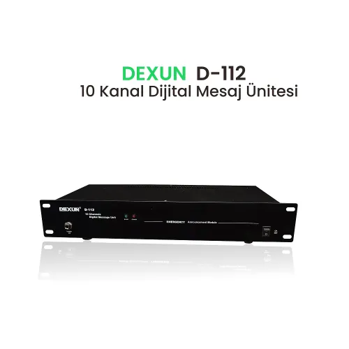 10 Kanal Digital Mesaj Ünitesi D-112 10 Kanal Digital Mesaj Ünitesi D-112