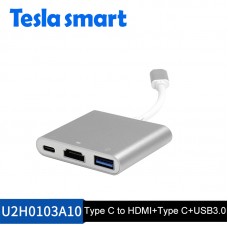 Tesla Type-C to HDMI and USB3.0 adapter (C Tipi HDMI ve USB3.0 bağdaştırıcısı)