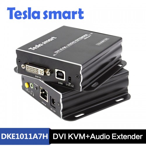 Tesla 100M HDBaseT DVI KVM + Audio Extender