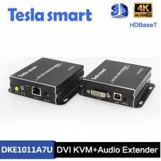Tesla 100M HDBaseT DVI KVM + Audio UHD Extender (UHD Ses Genişletici)