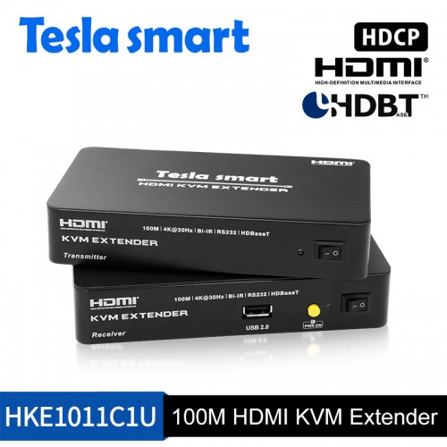 Tesla 100M HDMI KVM Extender 4K @ 30Hz