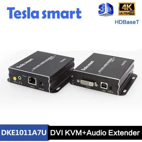 Tesla 100M HDBaseT DVI KVM + Audio UHD Extender (UHD Ses Genişletici)