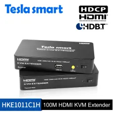 Tesla 100M HDMI KVM Extender w/IR and audio out