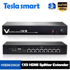 Tesla 1X9 HDMI Splitter Extender w / IR