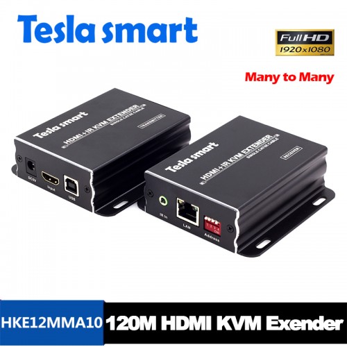 Tesla 120M HDMI KVM Many to Many Over IP Extender w/ IR