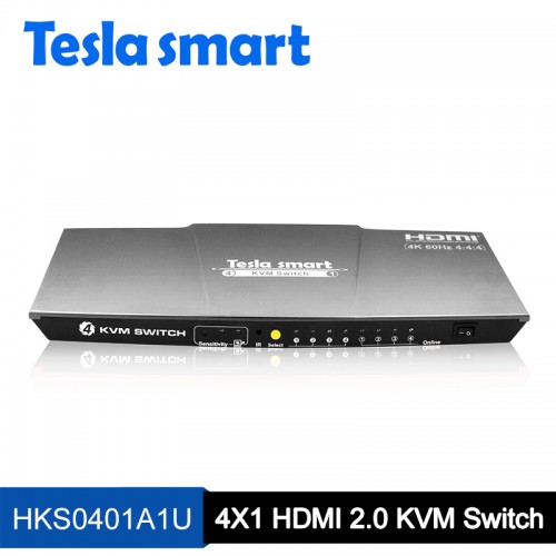 Tesla 4x1 HDMI 2.0 KVM Switch