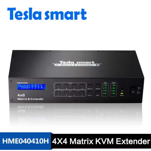 Tesla 4x4 HDMI Matrix W / KVM Extender (genişletici) Tesla 4x4 HDMI Matrix W / KVM Extender (genişletici)