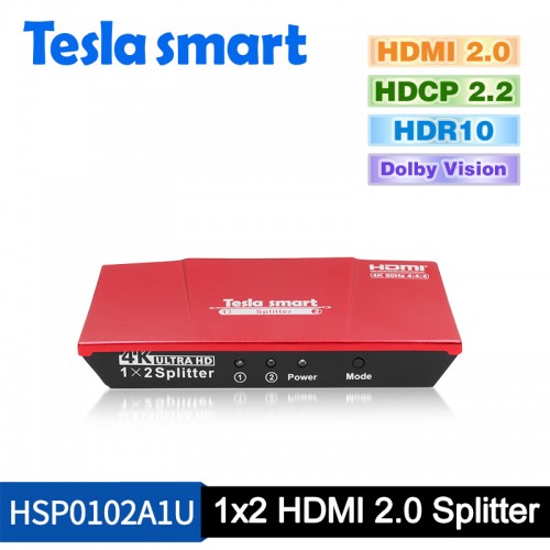 Tesla 1x2 HDMI 2.0 Splitter