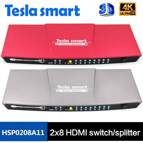 Tesla 2x8 HDMI Switch / Splitter
