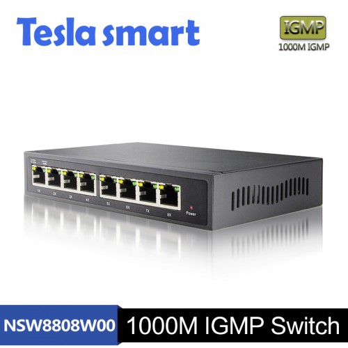 Tesla 1000M IGMP 8 Port Network  Ethernet Switch