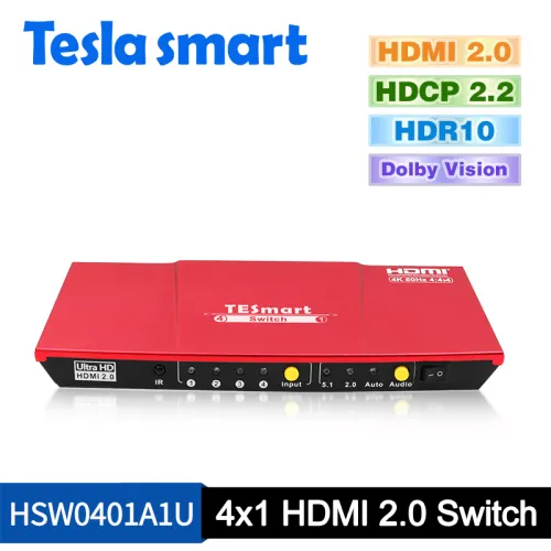 Tesla 4x1 HDMI 2.0 Switch Tesla 4x1 HDMI 2.0 Switch