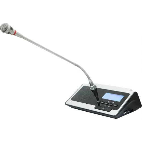 Desktop Microphone with voting and LED display (Oylama ve LED ekranlı Masaüstü Mikrofon)